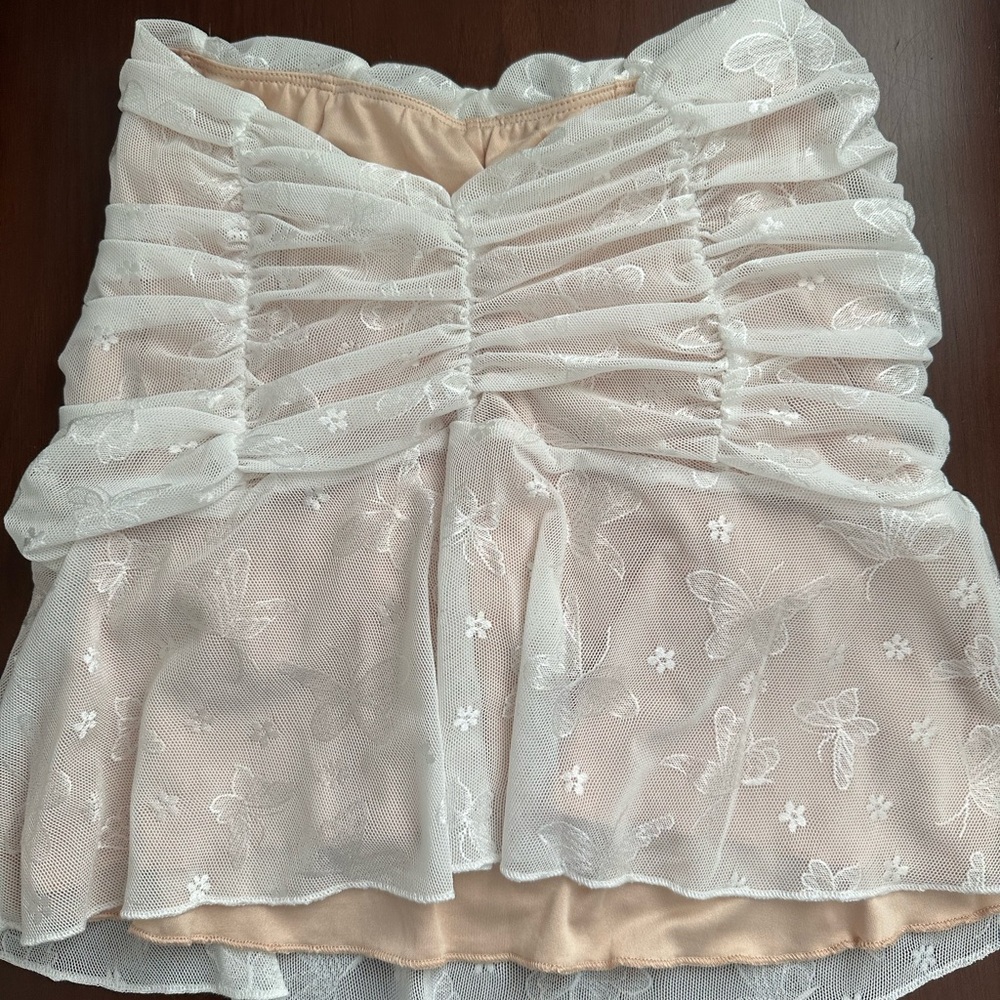 Outcast White Georgia Mini Skirt - Picture 3 of 6
